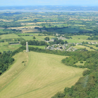 Aerial view of the Knoll